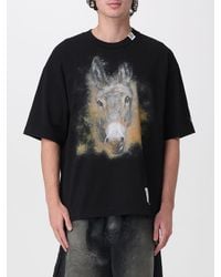 Maison Mihara Yasuhiro - Oversized Cotton T-Shirt With Animal Print - Lyst