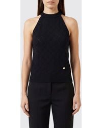 Balmain - Halter Neck Knitted Top - Lyst