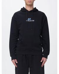 MSGM - Sweat À Capuche En Coton Avec Logo - Lyst