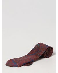 Homme Accessoires Cravates Cravate en soie à imprimé cachemire Soie Etro pour homme en coloris Bleu 
