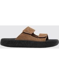 Veja - Etna Sandalen Aus Veloursleder Mit Klettverschluss - Lyst