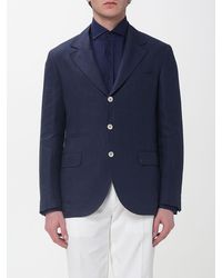 Brunello Cucinelli - Single Breasted Linen Blazer - Lyst