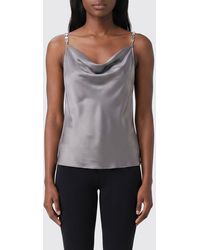Patrizia Pepe - Silk Top With Rhinestones - Lyst