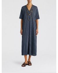 Momoní - Momon&Igrave Lurex Jersey Midi Dress - Lyst