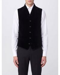Giorgio Armani - Single-Breasted Tailored Velvet V-Neck Vest - Lyst