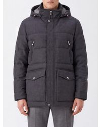 Brunello Cucinelli - Padded Wool Parka With Detachable Hood - Lyst