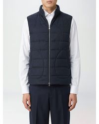 Herno - Padded Wool-Blend Gilet With High Neck And Zip Closure - Lyst