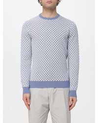 Drumohr - Micro Pattern Crew Neck Knit - Lyst
