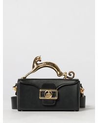 Lanvin - Leather Bag With Sculptural Handle - Lyst