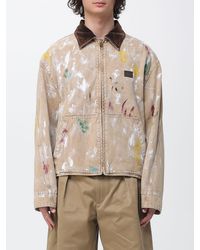 Moschino - Printed Cotton Shirt Jacket - Lyst