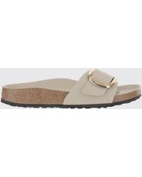 Birkenstock - Madrid Big Buckle Brushed Leather Sandals - Lyst