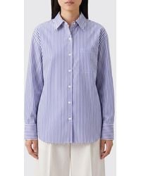 Rag & Bone - Relaxed Fit Striped Cotton Shirt With Dropped Shoulders - Lyst