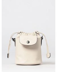 Longchamp - Le Pliage Xtra Mini Cowhide Leather Bucket Bag - Lyst