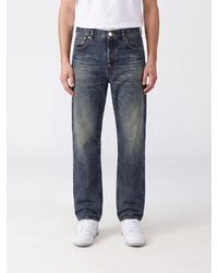 KENZO - Mid-Rise Straight-Leg Five-Pocket Cotton Denim Jeans - Lyst