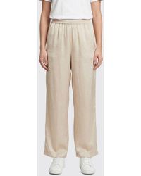 Aspesi - Wide Leg Silk Trousers - Lyst
