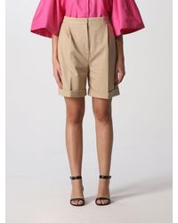 Short raye Fiamma en coton melange Max Mara en coloris Rose Femme Vêtements Shorts Mini shorts 