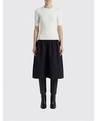 TOTEME - Wool And Silk Midi Dress - Lyst