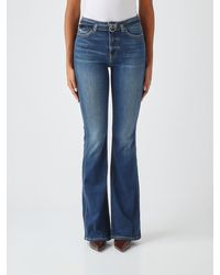Pinko - Flora High-Waisted Slim Flared Jeans - Lyst