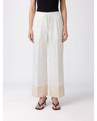 TOTEME - High-Waisted Viscose Palazzo Trousers With Drawstring - Lyst