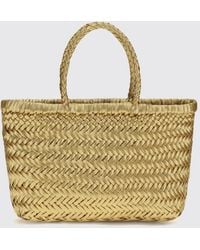 Dragon Diffusion - Gora Woven Leather Handbag With Double Handle - Lyst