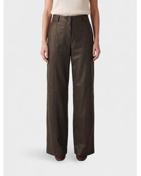 Pinko - High-Waisted Straight-Leg Trousers - Lyst