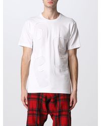 Comme des Garçons Baumwolle T-shirt Aus Baumwolljersey Mit Druck in Weiß für Herren Herren Bekleidung T-Shirts Kurzarm T-Shirts 