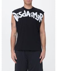 DISCLAIMER - Cotton Tank Top With Logo - Lyst