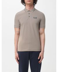 EA7 - Cotton Polo Shirt With Logo - Lyst