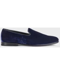 Doucal's - Velvet Loafers - Lyst