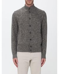 Zanone - Virgin Wool Turtleneck Cardigan With Buttons - Lyst