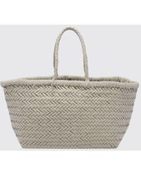 Dragon Diffusion - Triplo Salto Woven Leather Handbag With Double Handle - Lyst