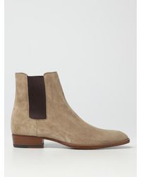 Saint Laurent - Chelsea Boots Wyatt Aus Veloursleder - Lyst