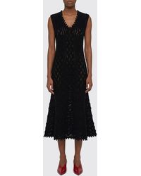 Jil Sander - Perforated Cotton Knit Dress - Lyst