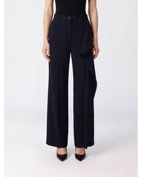 Jil Sander - Sartorial Wide-Leg Virgin Wool Trousers With Ruffles - Lyst