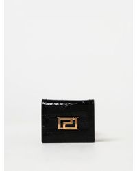 Versace - Wallet In Crocodile Print Brushed Leather - Lyst