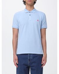 Peuterey - Cotton Polo Shirt With Logo - Lyst
