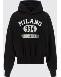 Dolce & Gabbana - Flocked Print Hoodie - Lyst