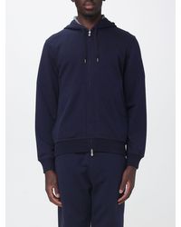 Brunello Cucinelli - Full-Zip Cotton Hoodie With Drawstring - Lyst