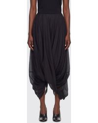 TOTEME - Asymmetric Draped Midi Skirt - Lyst
