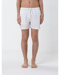 Brooksfield - Printed Technical Fabric Swim Trunks - Lyst
