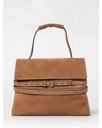 Moschino - Tie Me Suede Bag - Lyst