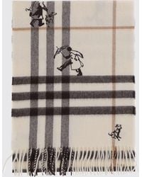 Burberry - Vintage Check Cashmere Scarf With Fringed Edges - Lyst