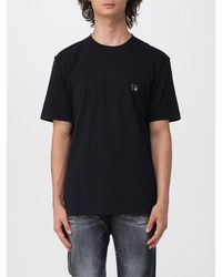 DSquared² - Crewneck Cotton T-Shirt With Contrast Logo - Lyst