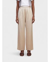 Max Mara Pure - Destino Palazzo Linen Blend Trousers - Lyst