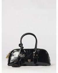 PINKO - Escape Bag Horizontal Handtasche Aus Glattleder Mit Love Birds-Logo - Lyst