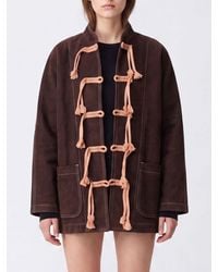 Uma Wang - Short Wool Jacket With High Neck And Toggle Closure - Lyst