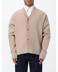 Jacquemus - Cardigan En Laine Mérinos À Col V Et Boutons Métalliques - Lyst