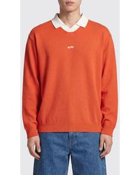 Autry - Relaxed Fit Long-Sleeved Cotton Polo Shirt With Contrast Logo - Lyst