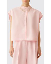 Fabiana Filippi - Sleeveless Cotton Shirt - Lyst