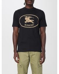 Burberry - Cotton T-Shirt With Logo - Lyst